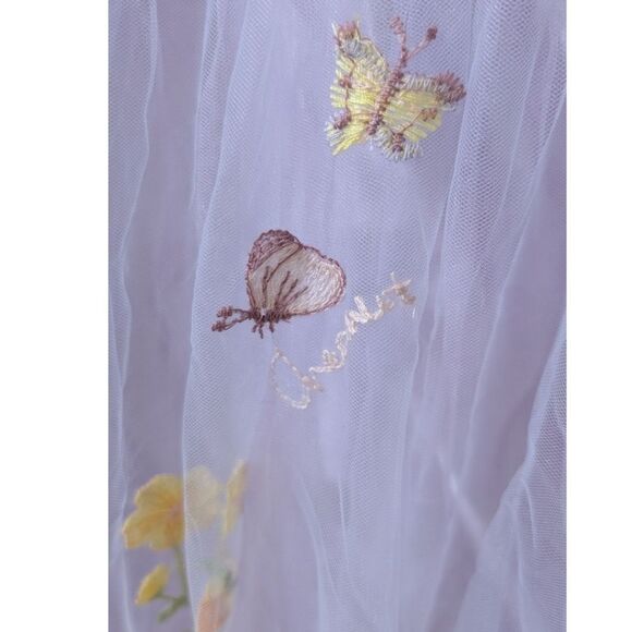 Zapaka Lavender Tulle A Line Corset Plus Size Prom Dress with Embroidered NWT - Picture 11 of 13